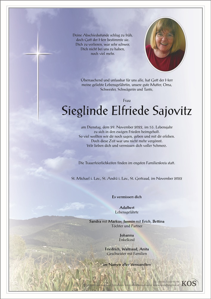 Sieglinde Elfriede Sajovitz